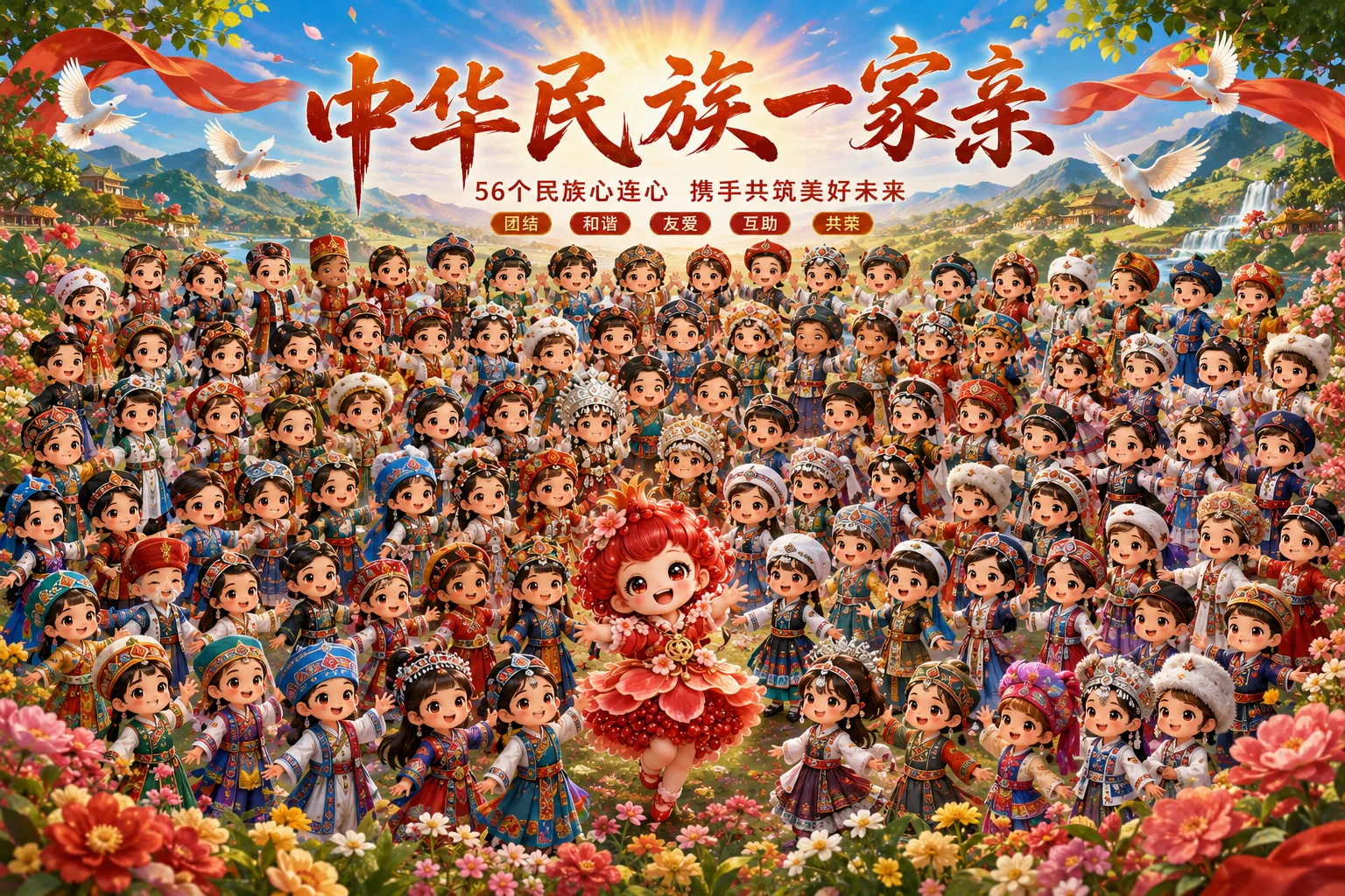 中华民族一家亲主题创作