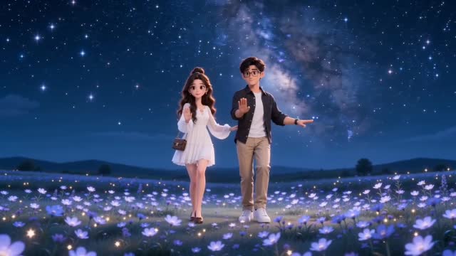 动捕作品·星空花海视频封面